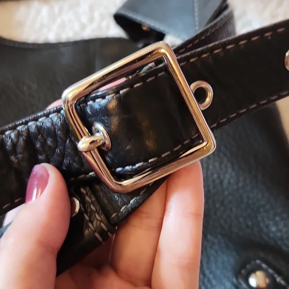 Vintage Y2K Coach Penelope Hippie Pebbled Leather Crossbody Bag - Picture 4 of 12